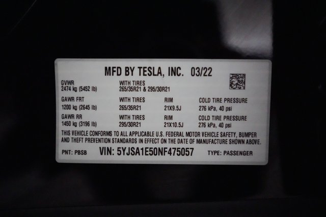 2022 Tesla Model S — photo 22 of 22