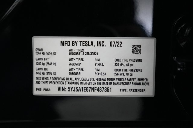 2022 Tesla Model S — photo 22 of 22