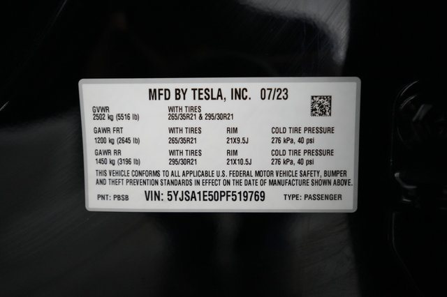 2023 Tesla Model S — photo 25 of 25