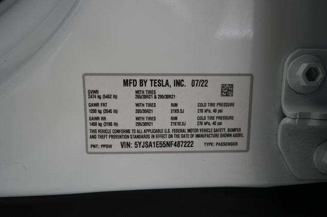 2022 Tesla Model S — photo 21 of 21