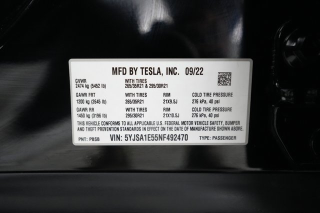 2022 Tesla Model S — photo 21 of 21