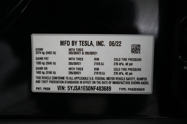 2022 Tesla Model S — photo 22 of 22