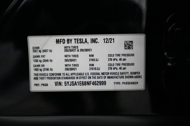 2022 Tesla Model S — photo 22 of 22