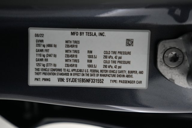 2022 Tesla Model 3 — photo 21 of 21