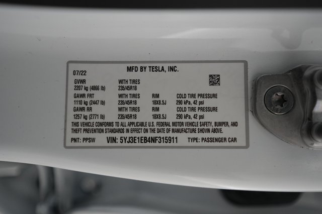 2022 Tesla Model 3 — photo 22 of 22