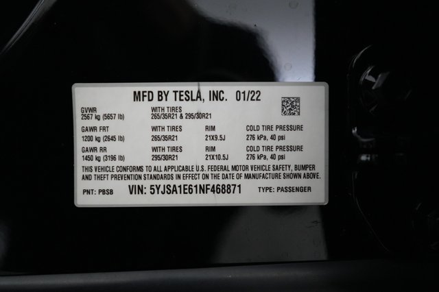 2022 Tesla Model S — photo 21 of 21