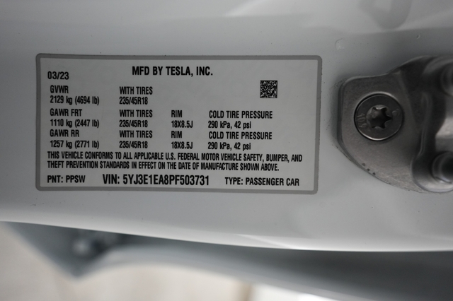 2023 Tesla Model 3