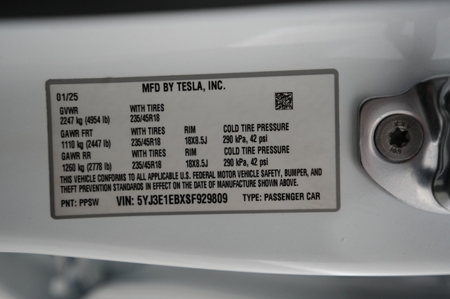 2025 Tesla Model 3