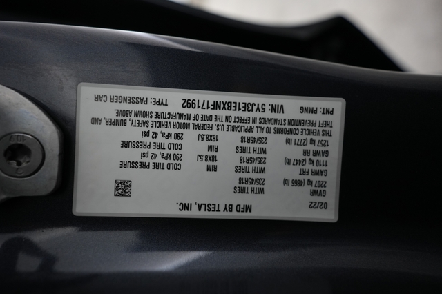 2022 Tesla Model 3