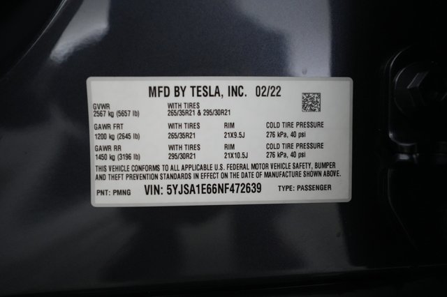 2022 Tesla Model S — photo 20 of 20