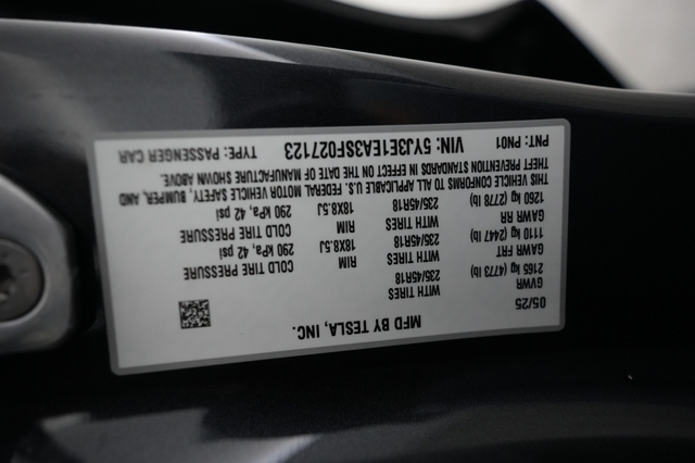 2025 Tesla Model 3
