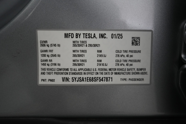 2025 Tesla Model S