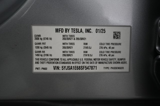2025 Tesla Model S — photo 21 of 21