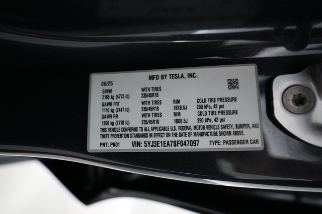 2025 Tesla Model 3
