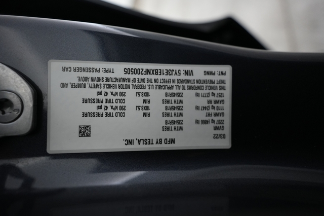 2022 Tesla Model 3