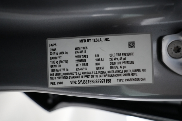 2025 Tesla Model 3