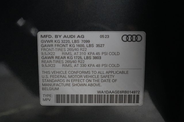 2024 Audi Q8 e-tron Sportback — photo 22 of 22