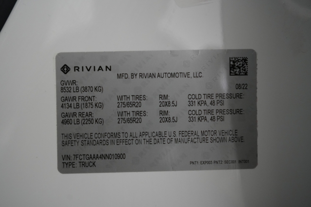 2022 Rivian R1T