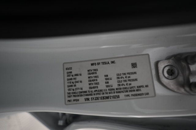 2022 Tesla Model 3 — photo 21 of 21