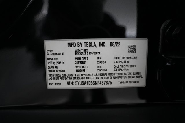 2022 Tesla Model S — photo 23 of 23