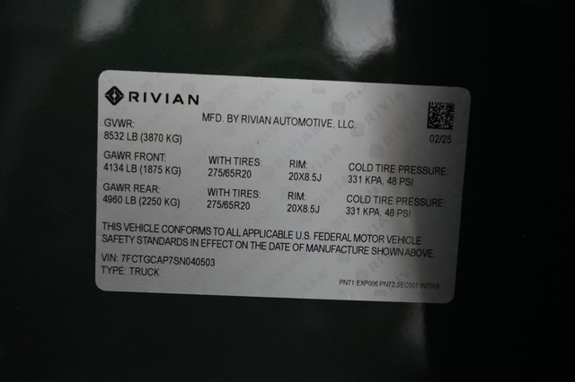 2025 Rivian R1T — photo 22 of 22